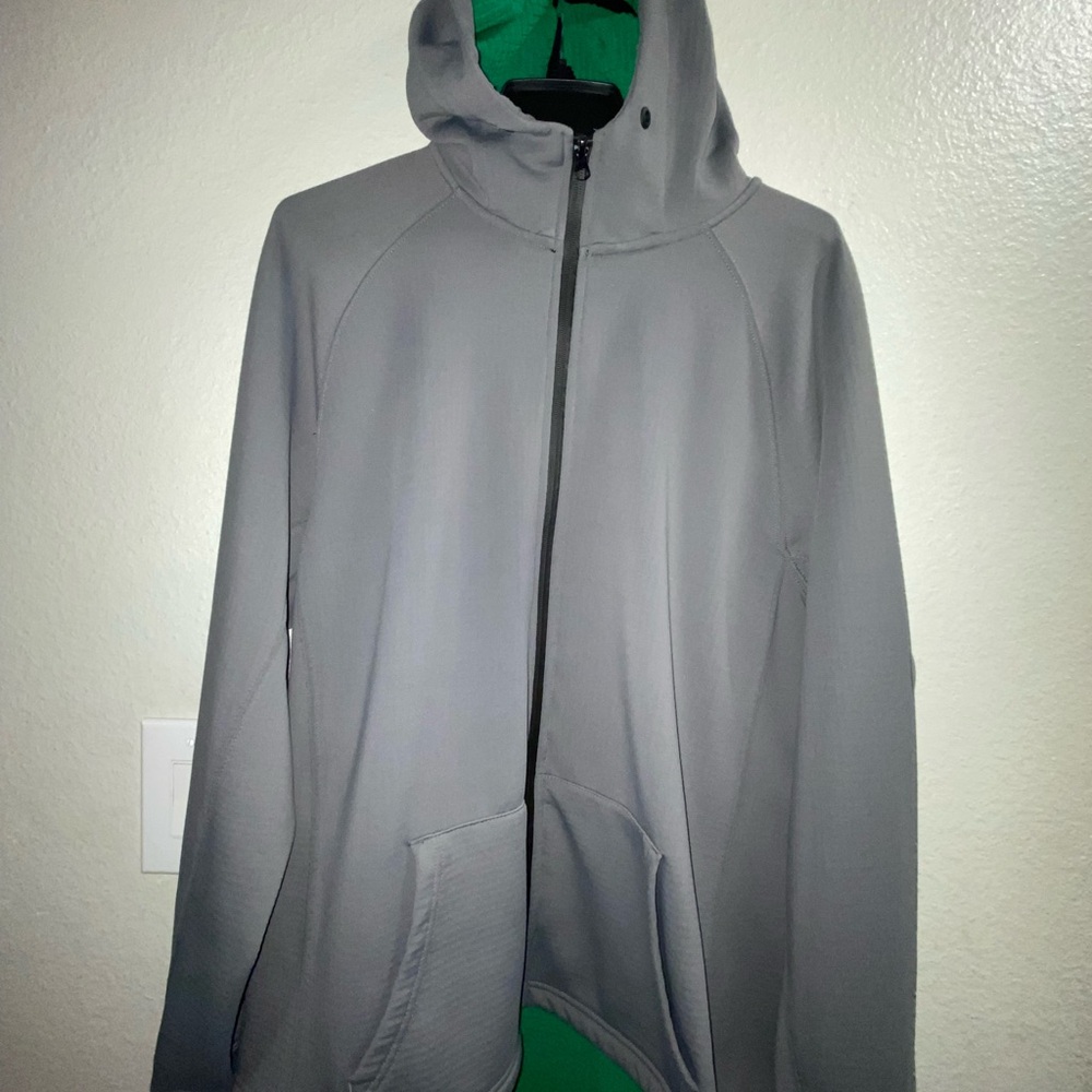 Men's Gray Hooded Jacket